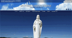 Desktop Screenshot of mothercabrinishrine.org